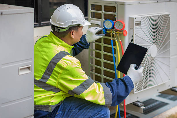 Professional Hvac technician working in Clayton, NC